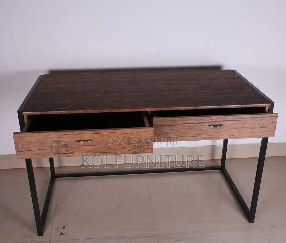 Office Desk; Generic Home Study Desk With Two Storage Drawers