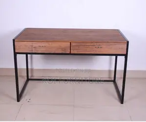 Office Desk; Generic Home Study Desk With Two Storage Drawers