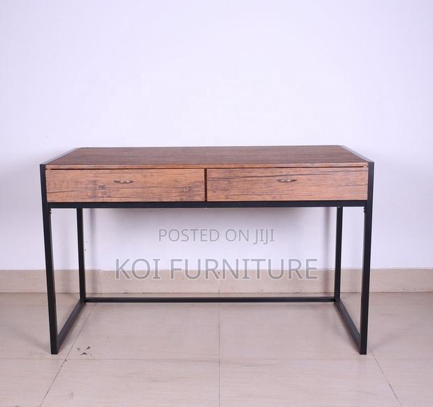 Office Desk; Generic Home Study Desk With Two Storage Drawers - thumbnail 4