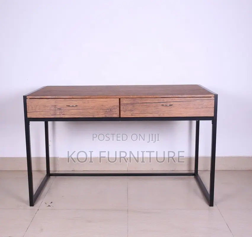 Office Desk; Generic Home Study Desk With Two Storage Drawers