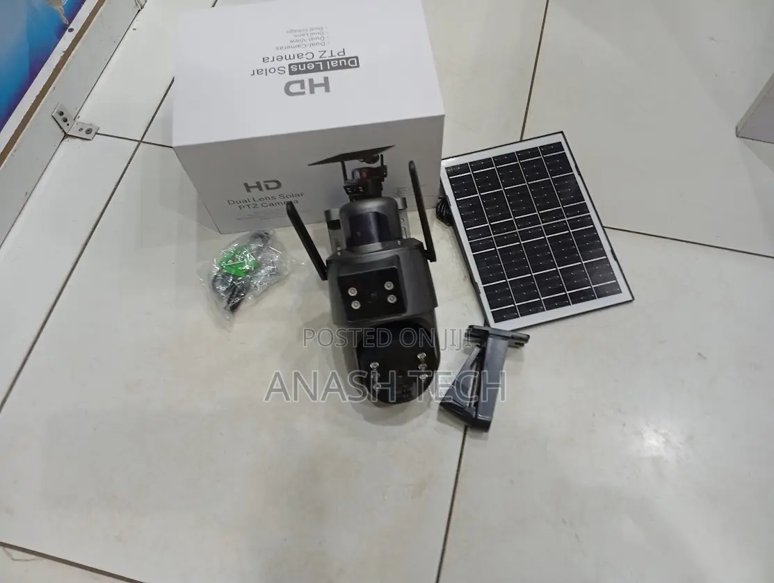 Intelligent Ubox Dual Lens 6mp Wifi Solar Powered Camera