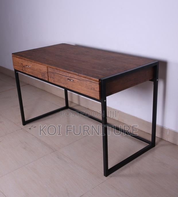 Office Desk; Generic Home Study Desk With Two Storage Drawers - thumbnail 6
