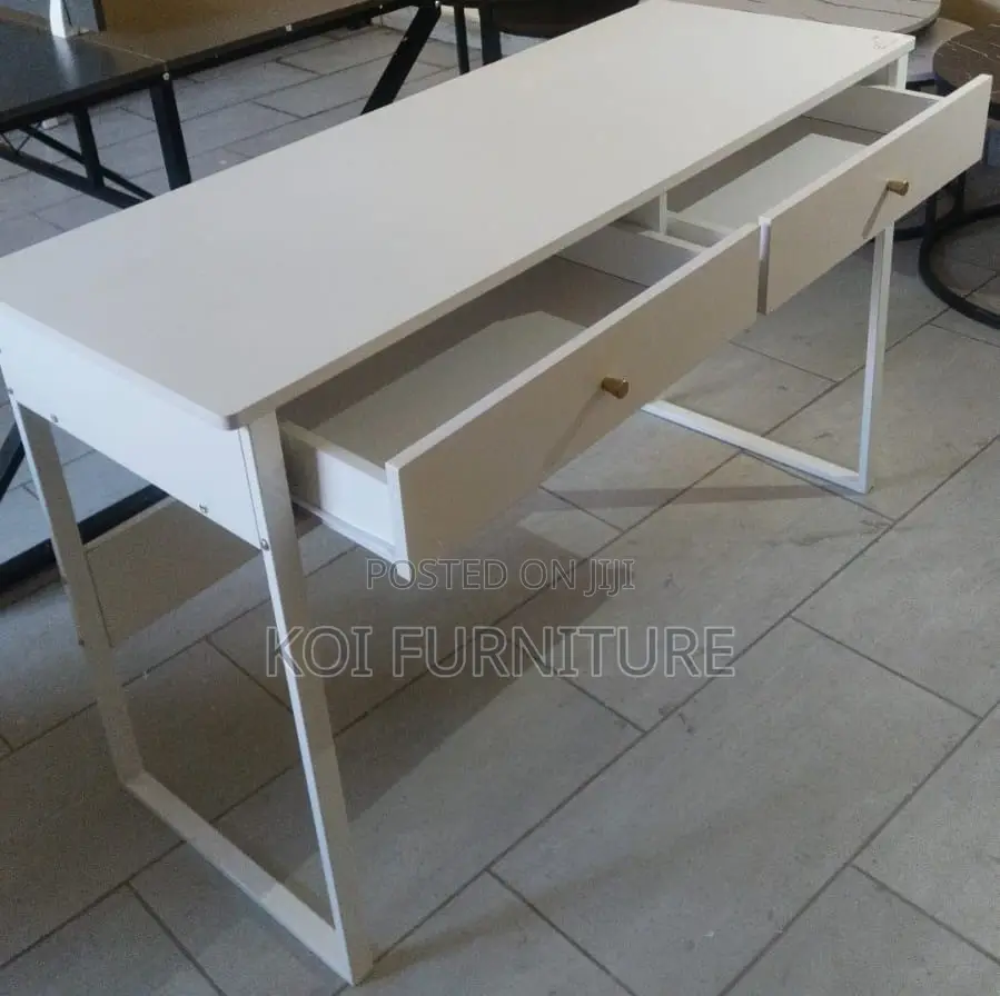 Office Desk; Generic Home Study Desk With Two Storage Drawers