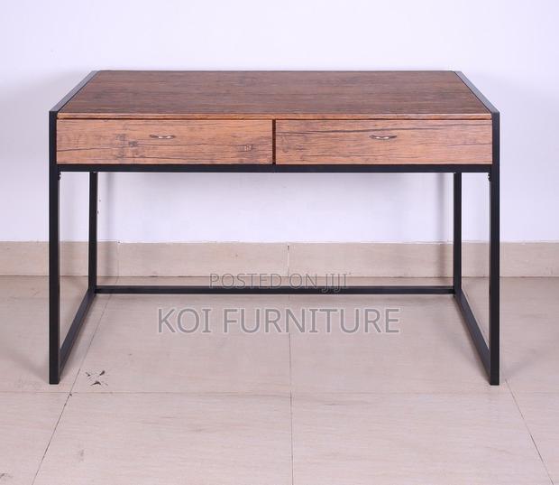 Office Desk; Generic Home Study Desk With Two Storage Drawers - thumbnail 9