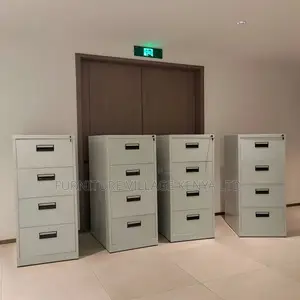 4-Drawer Metallic Imported Storage Locker Cabinet