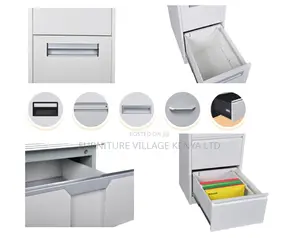 4-Drawer Metallic Imported Storage Locker Cabinet