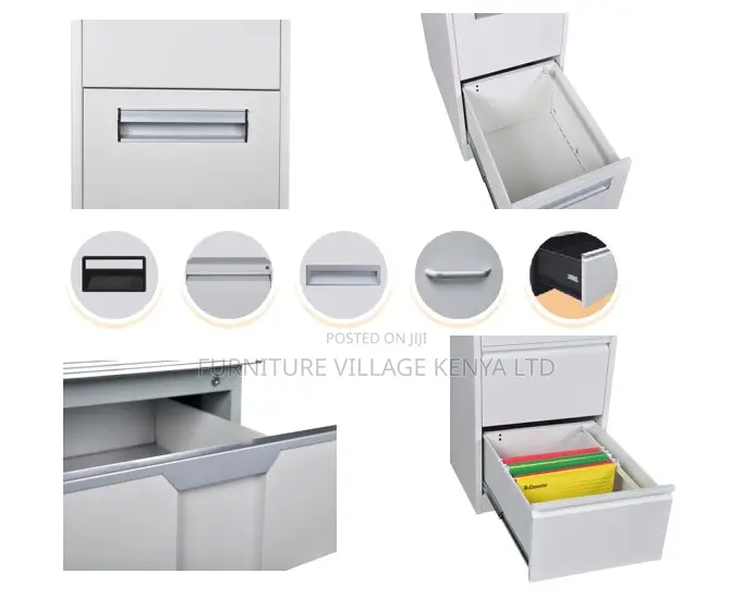 4-Drawer Metallic Imported Storage Locker Cabinet