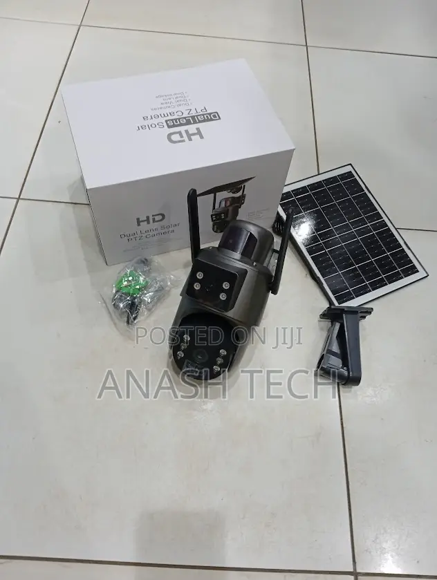 Ubox Dual Lens Wifi Solar Camera With Audio Outdoor CCTV Cameras