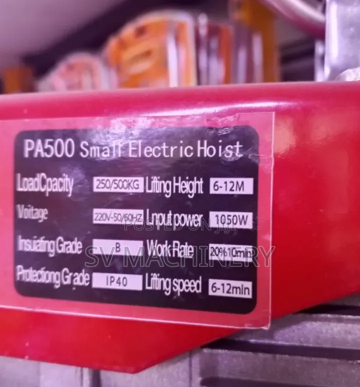 Heavy Duty 500kg Electric Hoist