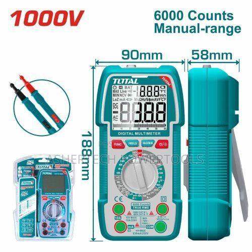 Total TMT Digital Multimeter 1000v 6000 Counts