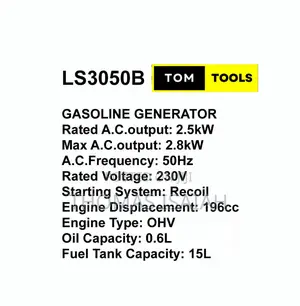 Ls3050b 2.8kw Low Noise Petrol Generator With Wheels
