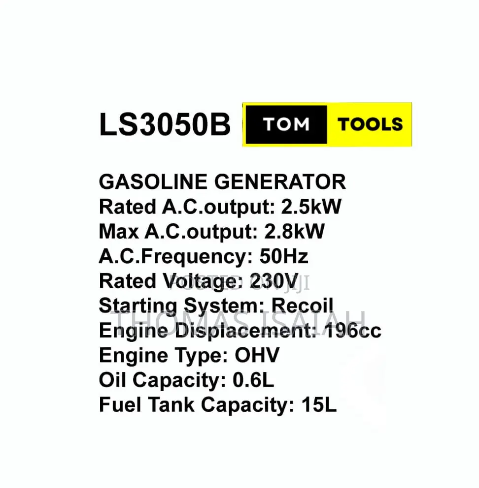 Ls3050b 2.8kw Low Noise Petrol Generator With Wheels