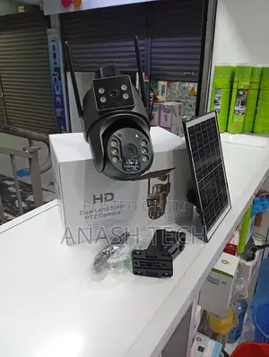 Ubox Dual Lens Wifi Solar Camera With Siren and Two Way Audio