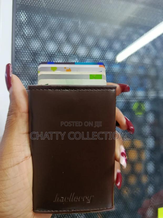 Coffee Brown Rfid Quality Genuine Leather Baellery Wallets - thumbnail 2