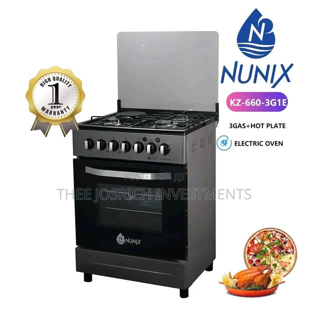 Nunix 60×60 3+1 Freestanding Cooker With Electric Oven - main view