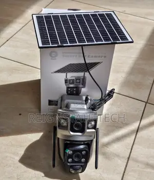 Rotating V380 Pro Dual Lens Solar Powered Outdoor Camera