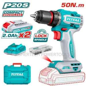 Total Tdli205062compact Brushless Cordless Drill 50nm