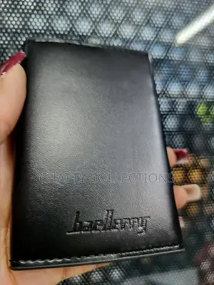Black Rfid Quality Genuine Leather Baellery Wallets