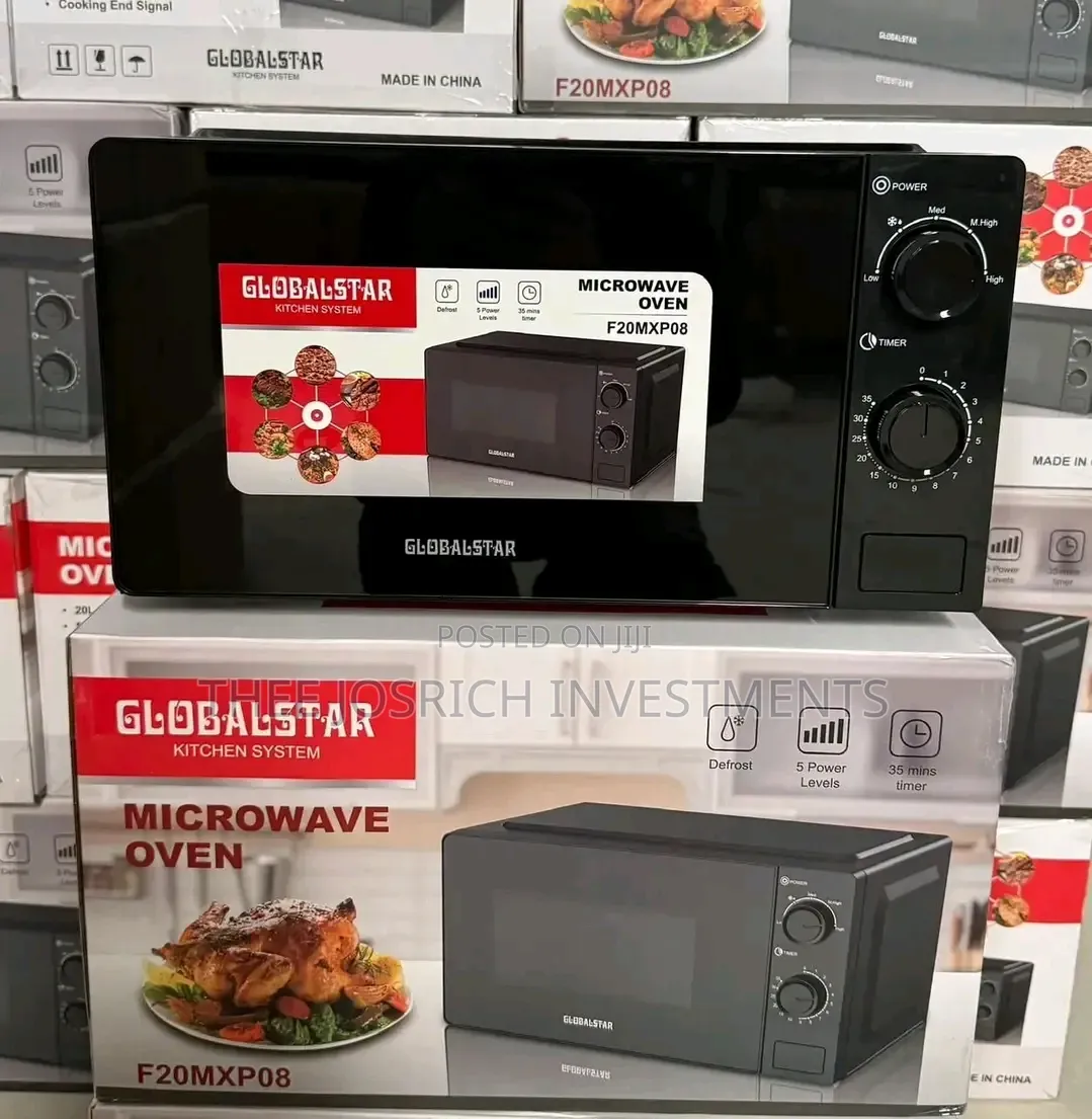 20 Litres Silver Globalstar Manual Microwave