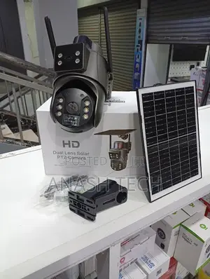 Wifi Dual-Lens Ubox Solar Camera 6mp With Siren and Instant Alert