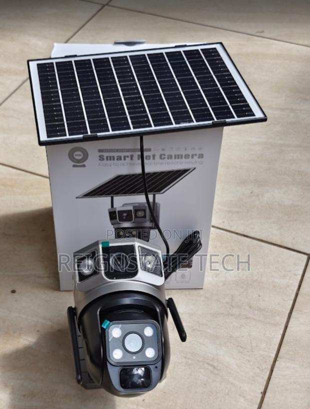 Waterproof V380 4g Dual Lens Solar Powered PTZ Camera