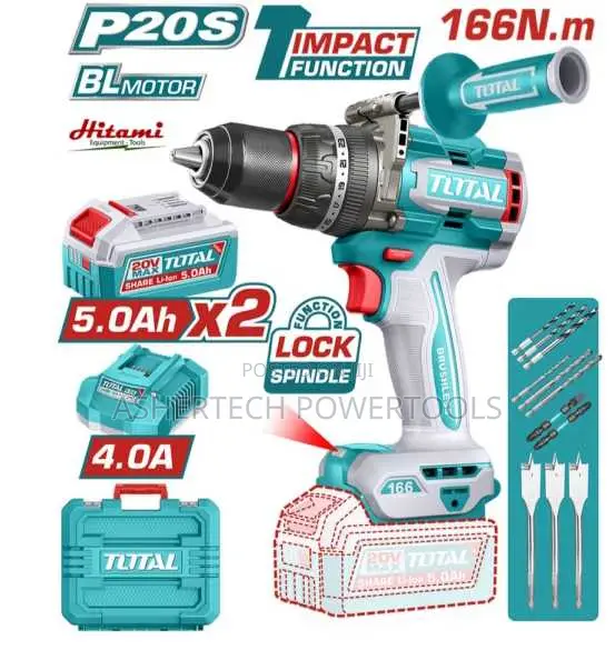 Total Tidli201668 Brushless Cordless Impact Drill 166nm
