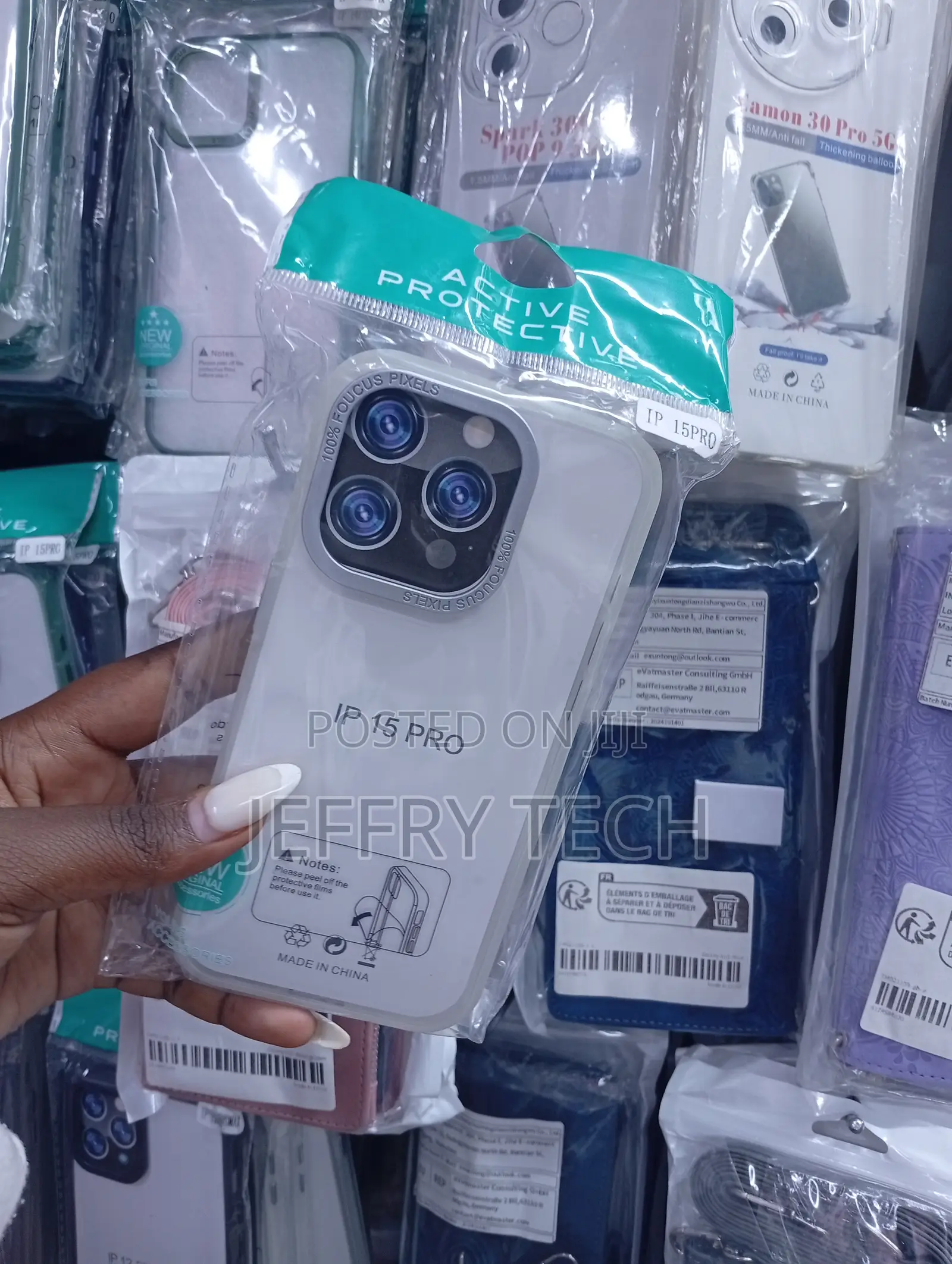 Clear Protective Case Specifically Designed for the iPhone 15 Pro