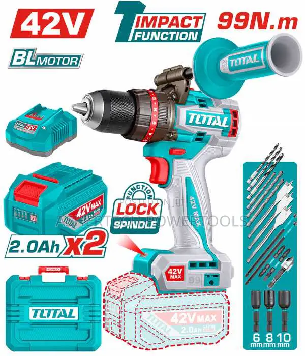 Total Idli429982 Brushless Cordless Impact Drill 4.2v .99nm