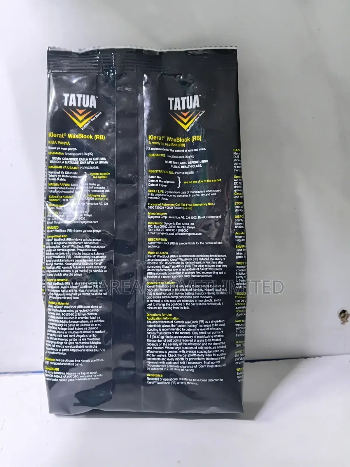 Tatua Klerat Wax Block Rodenticide/ Mice / Rat 100g