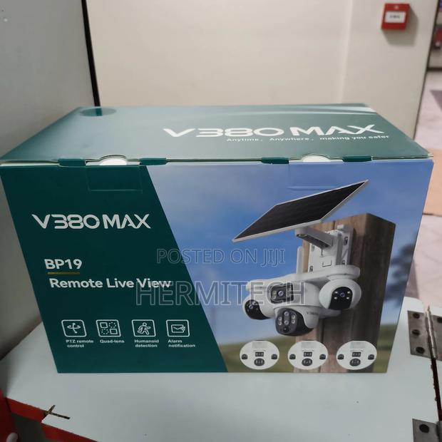 4-Lens CCTV Camera Solar Powered CCTV Outdoor 4g Camera