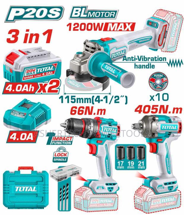 Ckli20358 Cordless 3 PCS Combo Kit 20v