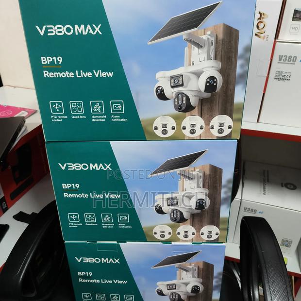 4lens CCTV Camera Solar 4screens Outdoor CCTV Camera Solar Powered