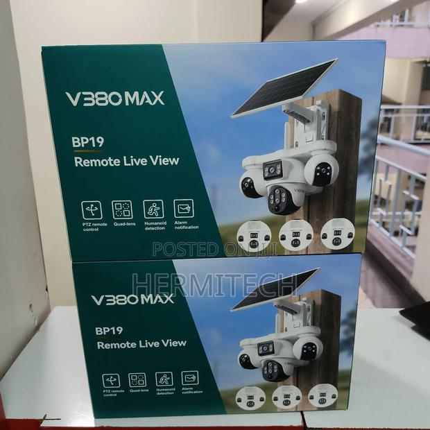 4-Lens CCTV Camera 4g Security Camera Solar Powered CCTV - thumbnail 2