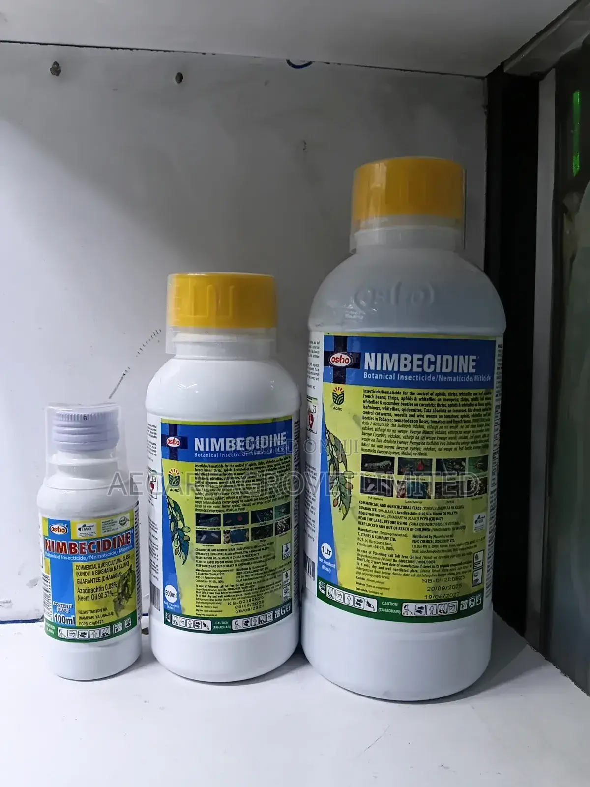 Nimbecidine Organic Insecticide/Nematicide /Miticide 100ml,500ml,1l