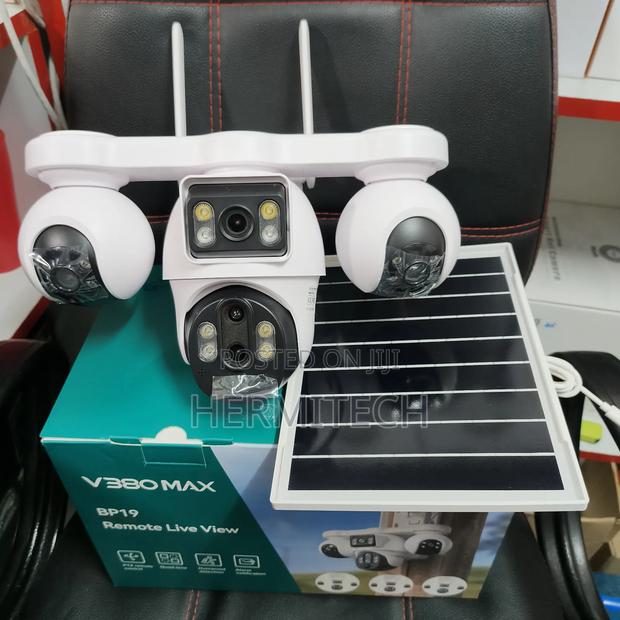 Solar Powered PTZ Surveillance 4g Cameras 4lens CCTV Surveillance