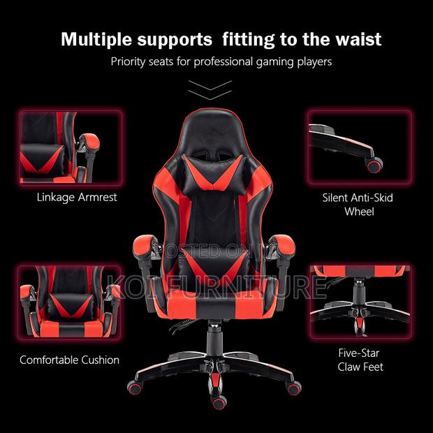 Office Chairs; Leather Reclining Executiveoffice Gamers Streaming Seat - thumbnail 8