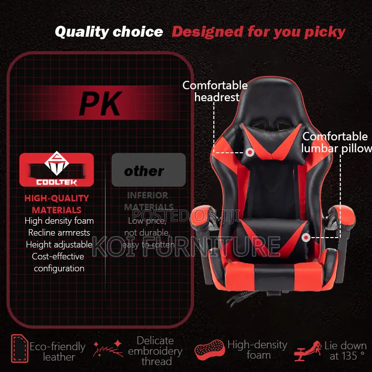 Office Chairs; Leather Reclining Executiveoffice Gamers Streaming Seat