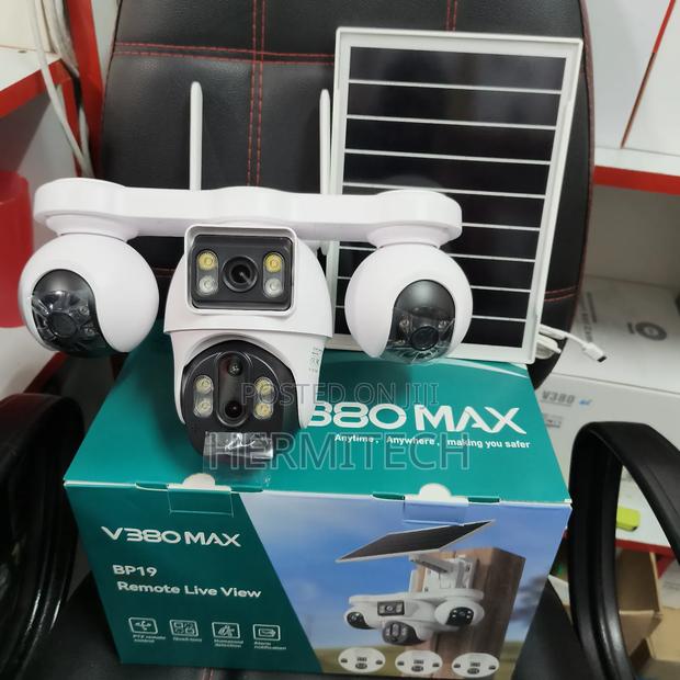 V380 4g Solar Powered 4-Lens CCTV Surveillance for Home Use - thumbnail 2