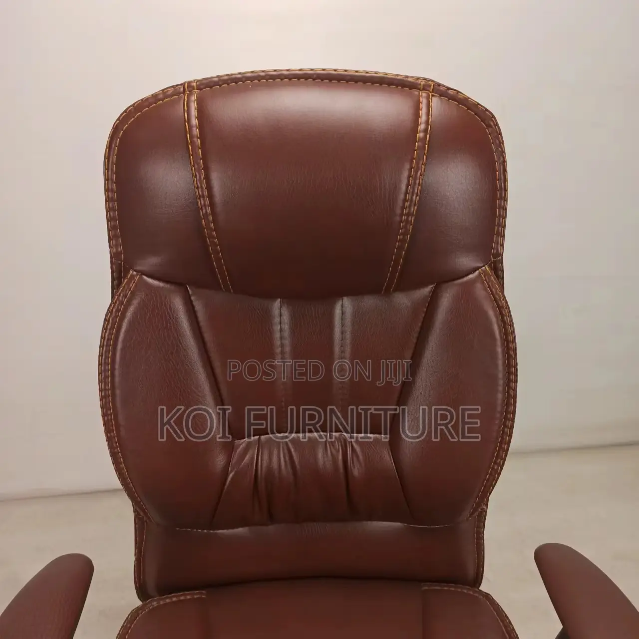 Office Chairs; Brown Leather Reclining Executive Office Desk Chairs