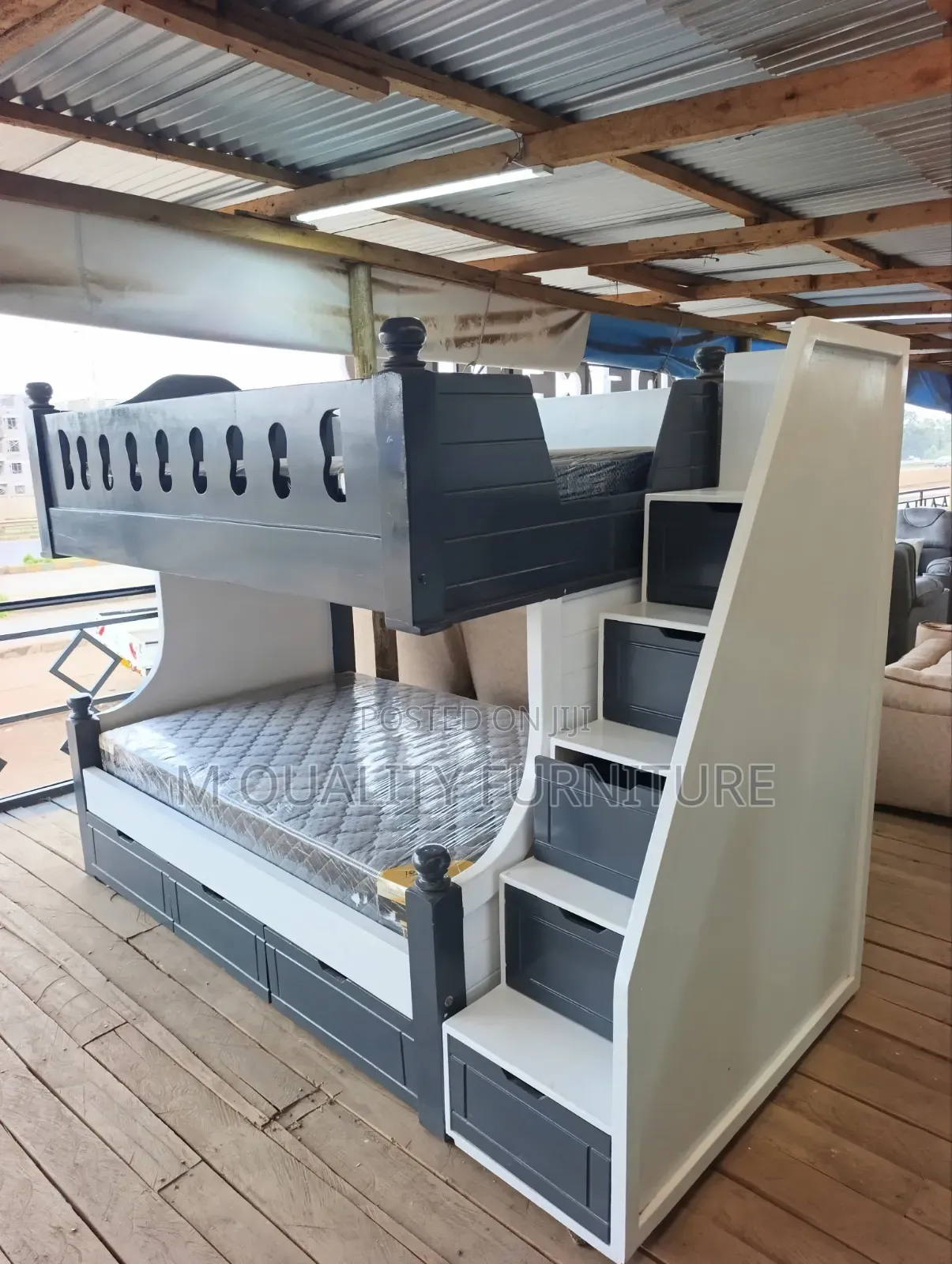Black Brand New Double Decker Beds-Spacious and Stylish