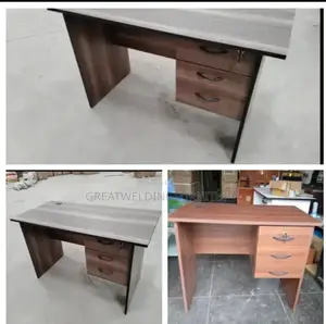 0.9m Walnut Wooden Office Desk
