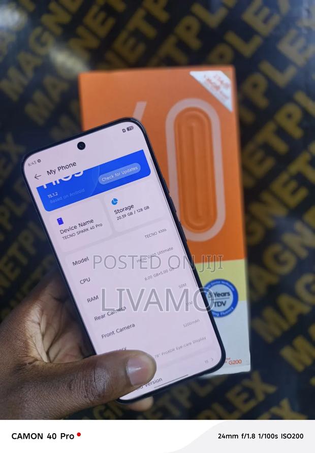 Tecno Spark 40 Pro 128 GB Black - thumbnail 4