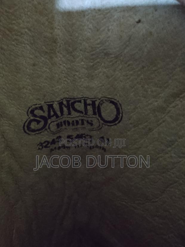 Original Biker Boots Sancho Abarca Black Leather Cowboy Boots