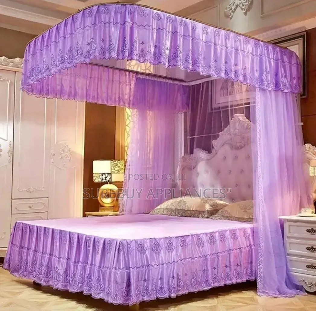 Two-Stand Sliding Rail Mosquito Net
