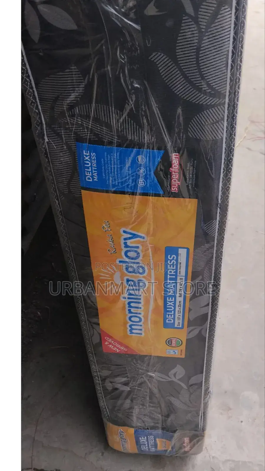 4 by 6 Fts, 8 Inches Thick, Plain Morning Glory Mattresses