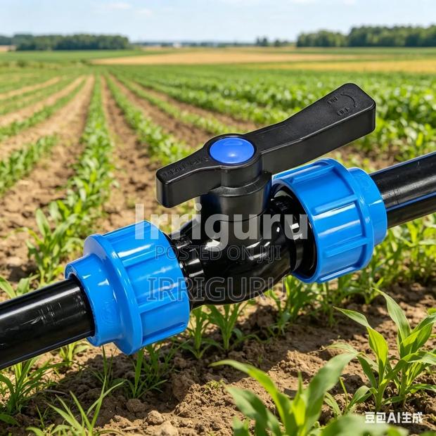 Compression. Blue Fittings