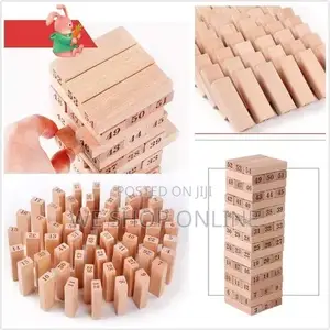 Jenga Tower Wooden 54 Blocks