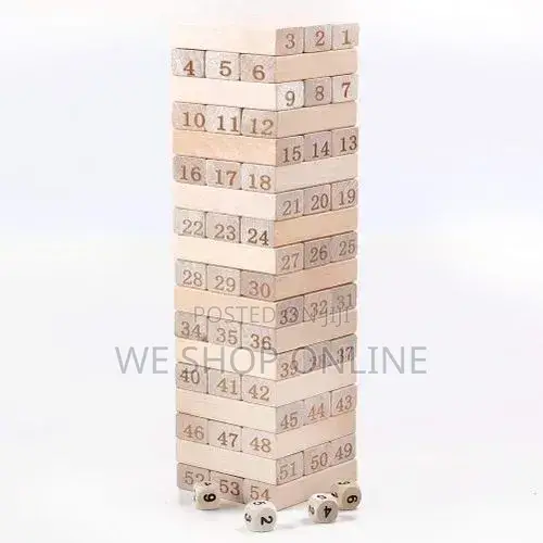 Jenga Tower Wooden 54 Blocks