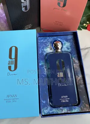 Afnan 9am Dive Eau De Parfum, a Unisex Aromatic Aquatic Fragrance