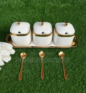 Luxurious Sugar /Spice Dish Set